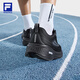斐乐（FILA）柔云3路跑鞋男鞋2025夏季新款透气缓震运动鞋体测跑步鞋 黑-BK 41