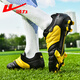 Pull-back football shoes AG long spikes for adults, primary and secondary school students, natural turf training and competition, white WF-46HC 41 (football socks)