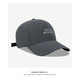 Women's new summer deep top showing face, big head circumference sun protection and sun protection wide brim baseball hat men's letters beige adjustable (about 55-58cm)
