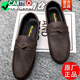 卡帝乐鳄鱼（CARTELO）2025新款男士真皮鞋一脚蹬休闲软底懒人豆豆鞋男防滑耐磨透气鞋子 黑色-【豆豆鞋】826 39 【尺码偏小建议大一码】