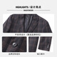 Raidy Boer/Redy Boer [100% wool] New business casual suit jacket for men 2013-98 Gray grid 175/50/L
