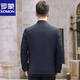 Herrenjacke mittleren Alters mittleren Alters 2025 neuer Frühlings- und Herbst-Business-Executive Jacket Revers Casual Daddy Jacket Top Dark Blue XL 180 [140-160jin [Jin gleich 0,5 kg]]