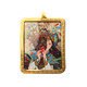 WSAY. Not easy to fade Thangka pendant necklace Tibetan Yellow God of Wealth Buddha brand Long Wuye amulet counter black God of Wealth/black gold-Kuangang Supermarket