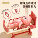 Wanre children play the role of little doctor toy suit boys and girls play house injection box for treatment baby gift simulation Pink ambulance [74-piece set] doll + bed standard matching