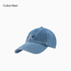 Calvin KleinJeans men and women simple ck embroidered letters trendy retro curved veil denim baseball hat gift HX0278 458-Denim Blue One Size OS