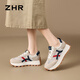 
ZHR casual shoes for women in autumn retro sports thick sole shoes for women to increase height and make them look slimming shoes for women G686E Milan 38