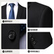 SHANSHAN Shanshan suit men's slim-fitting four-season business elastic suit casual men's jacket simple wear-resistant suit black 46/170(88A)