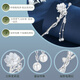 Gin Chie, jasmine flower antique style hairpin for women, new Chinese style hairpin with tassels, Chinese style birthday gift for girlfriend, new Chinese style jasmine hairpin/with jasmine fragrance tablets + seven warehouse delivery/next day delivery, 1 piece set