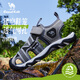 Camel Children's Sandals Summer Casual Beach Shoes Baotou Anti-collision Anti-slip School Shoes for Large Children Gray/Black-D65B240045 34