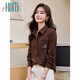 Halo Queen thick corduroy shirt women's wilderness Maillard spring and autumn new comfortable versatile shirt H144C3002