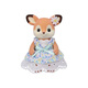 Familles sylvaniennes Version japonaise de la famille de cerfs Sika jouant des jouets de filles maison et des cadeaux d'anniversaire de poupée pour les enfants