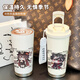 二次元原神保温杯胡桃可莉派蒙可爱卡通水杯 BXAB15932胡桃 不锈钢内胆-520ML配挂绳