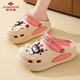 Yu Zhaolin (Yuzhaolin) Lochschuhe für Frauen Sanrio Echt genehmigte dick-beheizte Höhe-verstärkte Hausschuhe YE684 Orange 37/38
