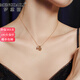 MENGDAILI Snake Necklace Women's New Golden Pendant Niche Clavicle Chain Birthday Gift for the Year of the Life Snake Necklace