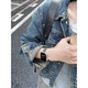 FJU适用苹果手表表带apple watch ultra2金属iWatch10新款s9轻奢s8智能s7原装series10高级感s6腕带 亮银 适用：iwatch 12342mm