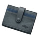 Jinlilai authentine en cuir bagage permis de conduire de conducteur portefeuille mince masculin multi-carte 2023 Nouvelle carte clip de carte Blue Grey