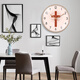 Kreative und modische dekorative Wand hängende Uhr Wohnzimmer Cross Wanduhr moderne einfache und atmosphärische Uhr Wand Hanging A684 Roségold 12 Zoll (Durchmesser 30 cm) für Schlafzimmer geeignet