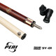 Peelli billiard cue big head 12.5 speed series STSKSY07 small Tai Chi black eight-nine-ball table cue SY01 comes with two-hole knight cue bag + extended handle