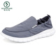 Woodpecker pedals lazy bean shoes men's spring and autumn new breathable umbrella cloth old Beijing cloth shoes men versatile casual students 881-gray-,39