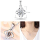 DL 1998pt950 platinum pendant without chain Pt950 single pendant necklace for women platinum pendant alone pendant love four-leaf clover single pendant