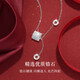 Zhou Baifu sterling silver small waist necklace women 2025 new light luxury clavicle chain pendant birthday gift for girlfriend