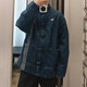 Adidas Clover Jacke Herren- und Frauen 2025 Sommer neuer chinesischer Stil gepaarte Denim Sport Lose Jacke JY8275 JZ9928/Denim Blue/gepaarte xs