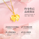 Chinese gold fugitive princess gold necklace women's pure gold bow pendant birthday gift for girlfriend birthday wife fugitive princess pure gold pendant + K gold chain/Jingsuda