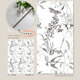 咏幻燕子花砖60x120卫生间厨房厕所法式复古花片墙砖浴室艺术花鸟瓷砖 H12609 600x1200mm