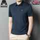 Ajgneamain Italienisch Licht Luxus High-End-Sommer-Kurzärmer-Polo-Hemd Traaceless Business Casual halbärmelige, feste Farbe Herren Top 9859 Top Green [No-Marks, kein Eisen und Anti-Falten] 3xl 190/56 [vorgeschlagen 170-190jin [Jin gleichen 0,5 kg]]]