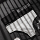 Z thong men's underwear sexy U convex sports fitness letter wide waist medium high waist seamless briefs thong white XXL