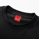 T-shirts Charles Peach Heart pour hommes et femmes, petit monstre imprimé en coton pur couple de bases de base à manches courtes, noir L