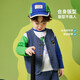 ASK JUNIOR Boys' Vest Autumn Children's Cartoon Letter Print Children's Vest Jacket Blue 110