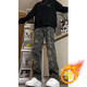 7 Productos de alta calidad para hombres, estilo de verano en la calle American High Street Herramientas de camuflaje sueltos Pantalones largos sueltos para hombres, BLMFS-8220 Camuflage 2XL