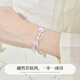 Lao Fengxiangs ursprünglicher Schmetterling Silberarmband Frauen Emaille Halbarmband Armband Schmuck Jubiläumsgeburtstagsgeschenk für Freundin und Frau Taoyaoqiyu + Brand -Geschenkbox (kostenlose Schriftzug/kann Begrüßungskarten schreiben)