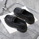 Belle Soft Leather Small Size Женская обувь 313233 Single Thote Single Spens и осень -новый стиль без шлифования ног 33 Работа 34 без усталых ног Loafer маленькие кожаные туфли черные [679 ремней] 32