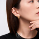 Bai Lan's Good Grain Earrings 925 Silver Women's Niche Design Light Luxurious Exquisite Earrings and Ear Buttons Birthday Gifts for Wife Good Grain Earrings