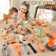 Yuanqi Lingli Kinderschraube Spielzeugbaugruppe, Demontage und Dekorationswerkzeugkasten Set Baby-Konzentrationstraining Boy DIY Schraubenschraubwerkzeug Set 144 Stück Set-Send a