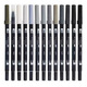 Libellule Double-Head Design Watercolor Pen Color Brush Mark Pen ABT54 Couleur rose Gris orange ABT679 [Plum foncé]