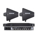 Shure UA845/844 Amplificador de antena Micrófono inalámbrico Recibir potencia de energía UA844 (4 vías) Antena omnidireccional de 360 ​​grados