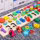 Bonath Children's Early Education Puzzle 1-23-6 ans Numéro Cognitive Building Blocs Baby Intelligence Development Toys for Boys and Girls New Dinosaur Lettres numériques