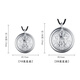Aoxihuang God of Wealth platinum pendant for men pt950 platinum pendant for men and women solid round brand necklace national trend pendant 10.98g - with black rope.