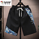 Padre de carpintero Shorts Men's Summer Tendencia de verano Beach al aire libre con tendencia nacional impresa
