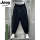 JEEP SPIRIT High-End 2025 Sommer neue atmungsaktive hängende Freizeithose Herren trendige lose plissierte Harems-Karottenhose neues Produkt schwarz L empfohlen 110-130Jin Jin entspricht 0,5 kg