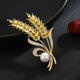 Naiya brooch light luxury class men's fashion golden wheat corsage suit men's suit men's coat pin decoration style two