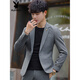Playboy suit suit men's casual jacket spring and autumn business formal wear high-end groomsmen suit wedding suit suit for men black single suit 2XL 180 recommended 130-145 Jin Jin equals 0.5 kg