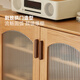 原始原素实木鞋柜家用门口储物柜北欧简约客厅大容量玄关柜H7091 原木色-2门鞋柜800*350*1050