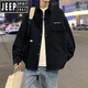 
JEEP SPIRIT workwear long-sleeved shirt men's spring and autumn Hong Kong style thin jacket trendy brand youth junior and senior high school students loose shirt 6198 green (original high quality) 3XL (suitable for weight 170 Jin [Jin equals 0.5 kg]-200 Jin [Jin equals 0.5 kg] wear)