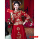 Tilotina Xiuhe Clothes Bridal New Year's Wedding Clothes Chinese Wedding Clothes Winter Toast Clothes Dragon and Phoenix Gown Small Xiuhe Feng Laiyi Simplified Version S 160