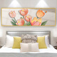CLCEY bedside painting master bedroom without punching self-adhesive wall painting living room sofa background wall decoration painting mural sticker hanging painting home and wealth TH-1391 comes with adhesive backing number 1 width 90cm X height 30cm