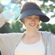 OhSunny big hat brim sun protection puff hat UV sun protection sky top hat dark night sky